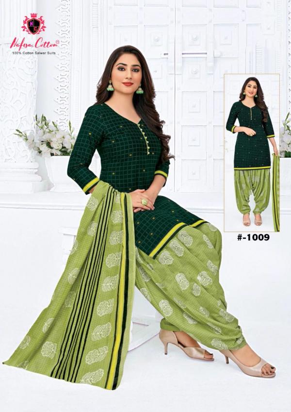 Nafisa Seven StarIndo Cotton Desiner patiyala Dress Material